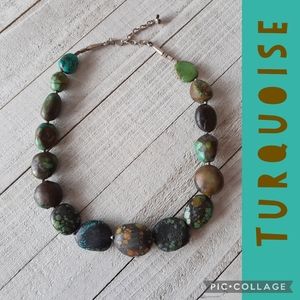 SALE. Earthy turquoise choker